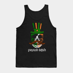 Celtic St. Patricks Day proud irish Skull T-shirt Tank Top